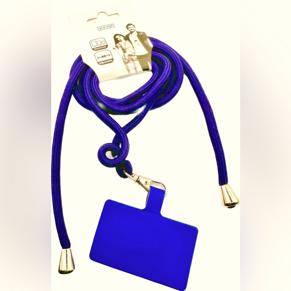 Universal mobile phone lanyard to carry cell attached to your neck, Hands Free